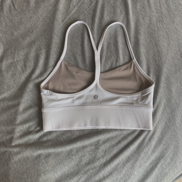 🤍 SOLD! Lululemon WHITE Flow Y Bra Nulu 🤍 - Picture 7 of 9